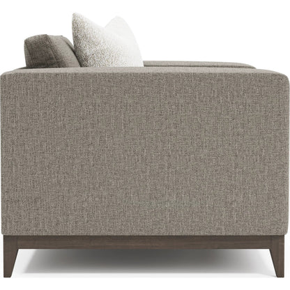 Noel Fabric Chair by Bernhardt in grey. Made from fabric, wood in a unique style.