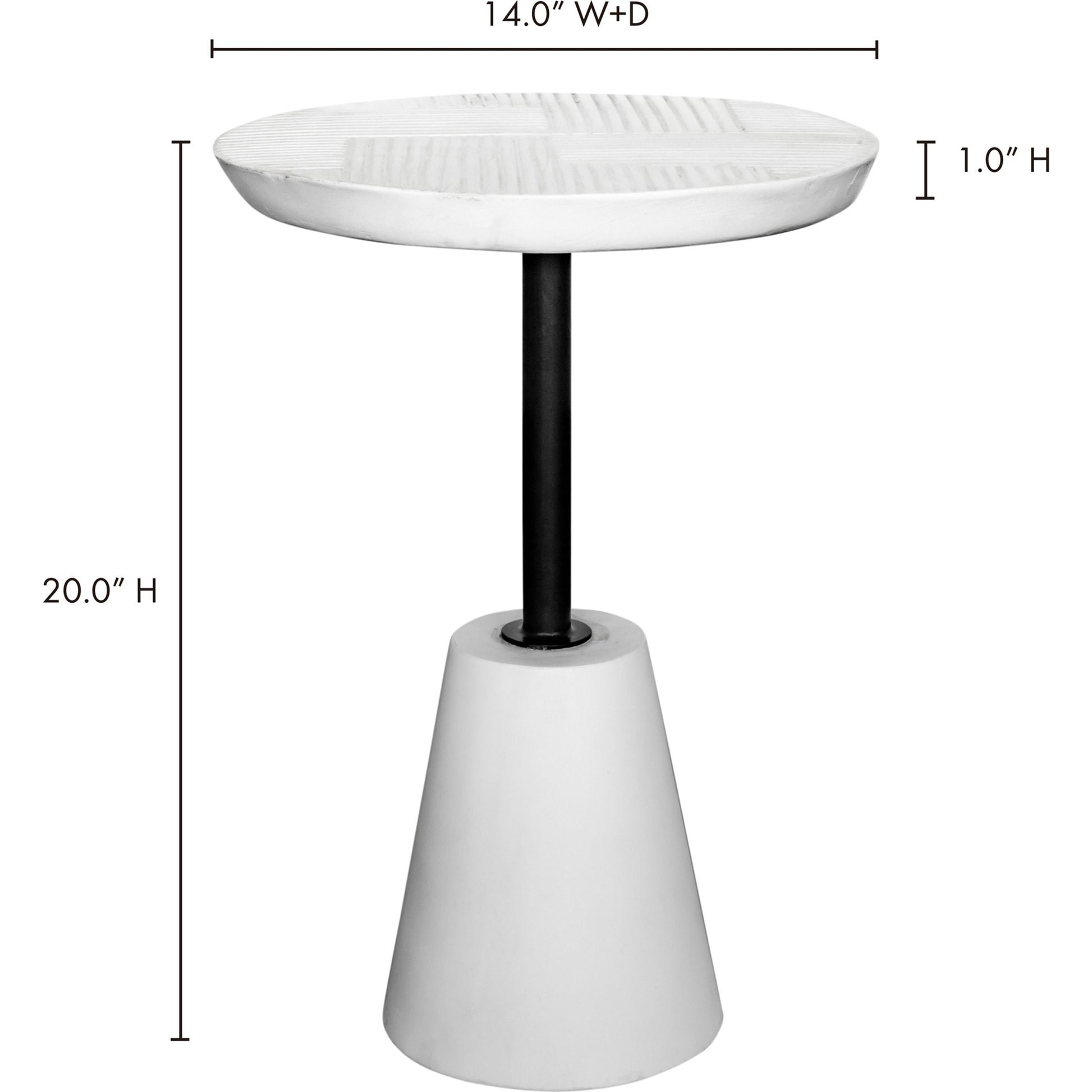 Foundation Outdoor Accent Table by Moe's Home Collection. Made from unique in a modern style.