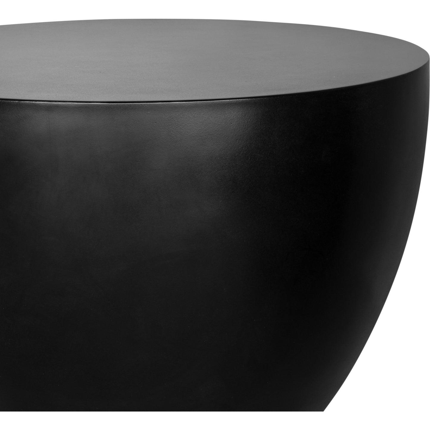 003 SI-1771713 | Closeup | Insitu Side Table by Moe's Home Collection in black. Made from fiber reinforced natural concrete in a unique style.