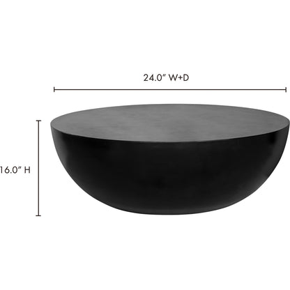 Insitu Side Table by Moe's Home Collection in black. Made from fiber reinforced natural concrete in a unique style.