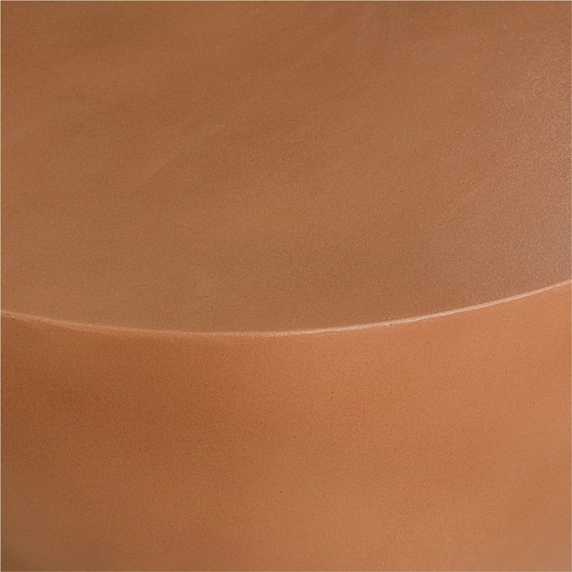 Terracotta Minimal Drum Side Table by Moe's Home Collection in terracotta. Made from fiber reinforced natural concrete in a unique style.