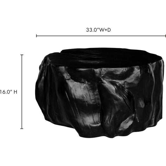 Notte Table by Moe's Home Collection in black. Made from fiber reinforced natural concrete in a modern style.