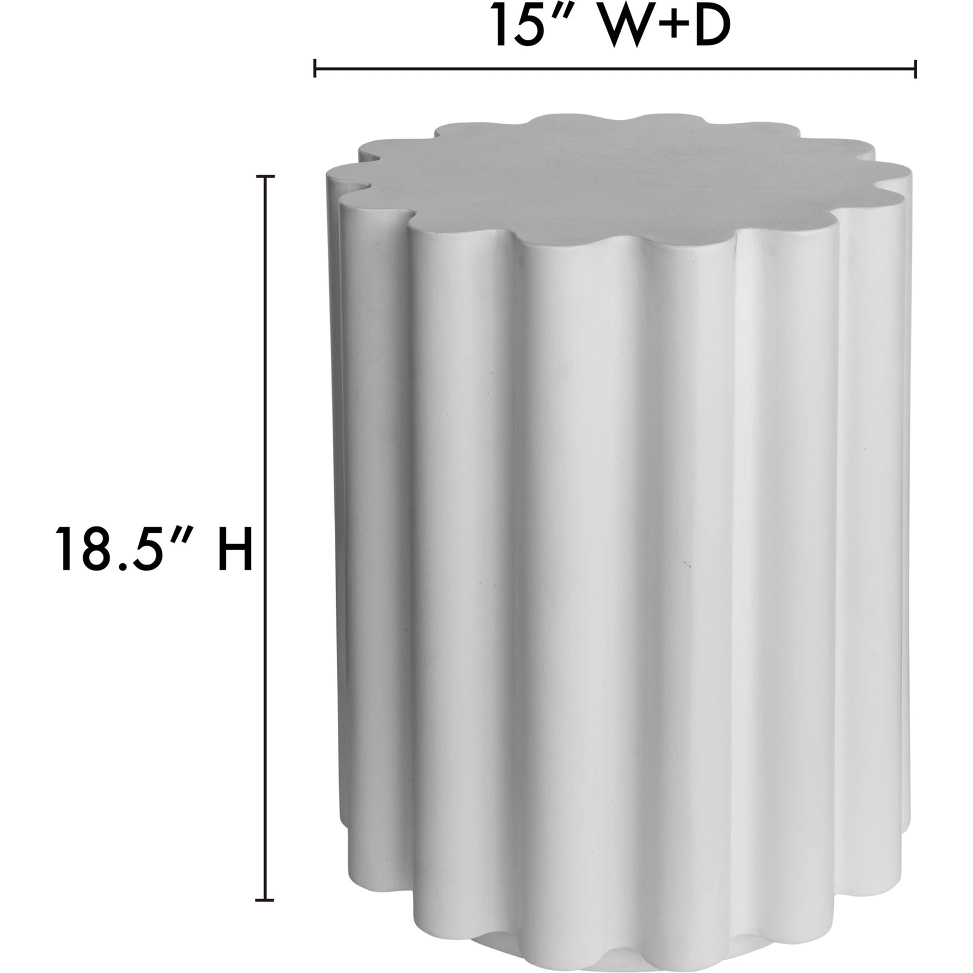 Taffy Accent Table by Moe's Home Collection. Made from fiber reinforced natural concrete in a transitional style.