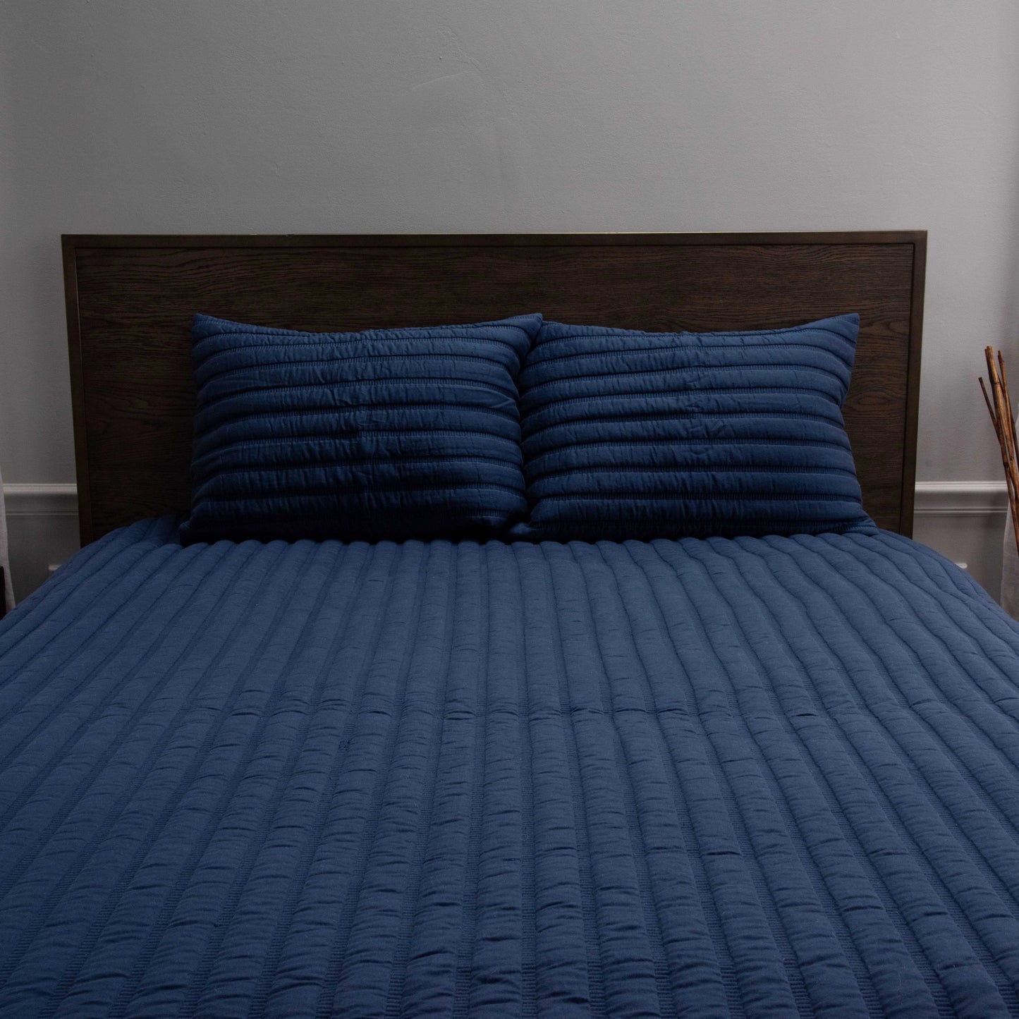 006 SI-2145245,SI-2145246 | Closeup | Guam Bedding by HedgeApple Essentials. Made from polyester, cotton sateen ( cotton) in a modern style.