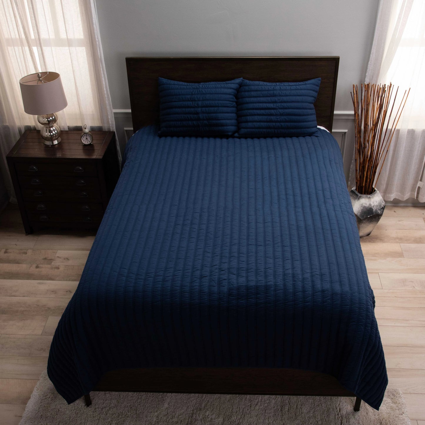 001 SI-2145245,SI-2145246 | Primary Silo | Guam Bedding by HedgeApple Essentials. Made from polyester, cotton sateen ( cotton) in a modern style.
