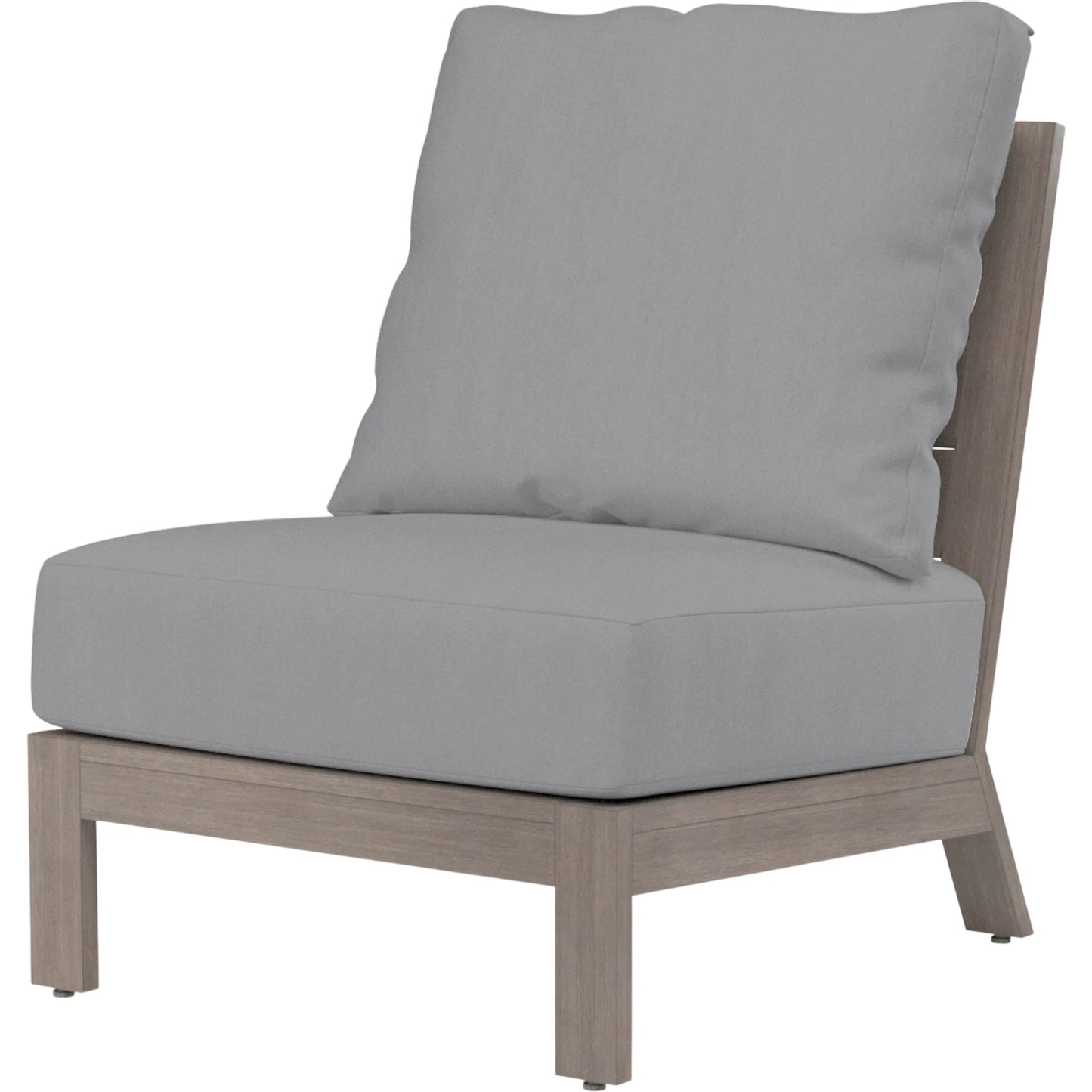 005 SI-2513832 | Primary Silo | Laguna Outdoor Armless Club in Canvas Flax by Sunset West in browns. Made from aluminum in a modern style.