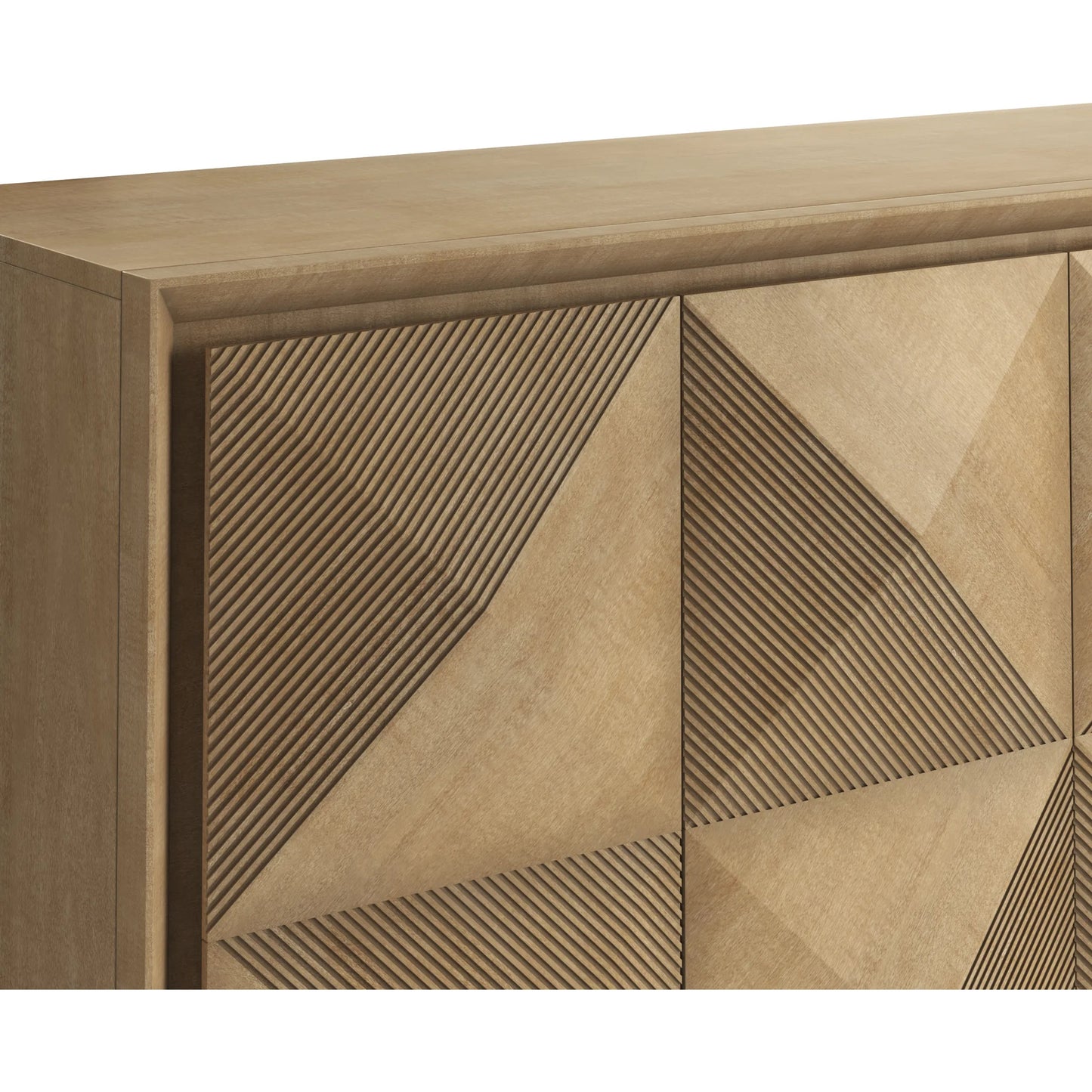 006 SI-2447941 | Closeup | Loft Buffet by A.R.T. Furniture in natural maple. Made from poplar, rubberwood, figured maple veneer in a transitional style.