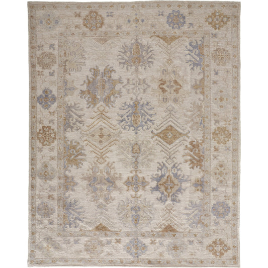 Wendover Transitional Oriental Rug - 6841F by Feizy in ivory, tan, blue. Made from pet in a unique style.