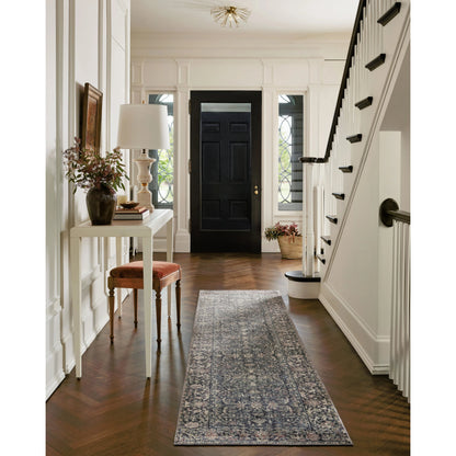Bradbury BRU-01 Rug by Jean Stoffer x Loloi in midnight, multi. Made from 71% polypr