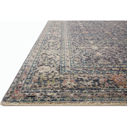 Bradbury BRU-01 Rug by Jean Stoffer x Loloi in midnight, multi. Made from 71% polyprop