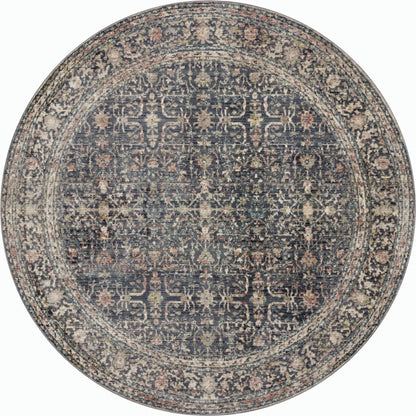 Bradbury BRU-01 Rug by Jean Stoffer x Loloi in midnight, multi. Made from 71% 