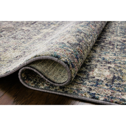 Bradbury BRU-01 Rug by Jean Stoffer x Loloi in midnight, multi. Made from 71% polyprop