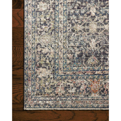 Bradbury BRU-01 Rug by Jean Stoffer x Loloi in midnight, multi. Made from 71% polypropylene, 29% polyester p