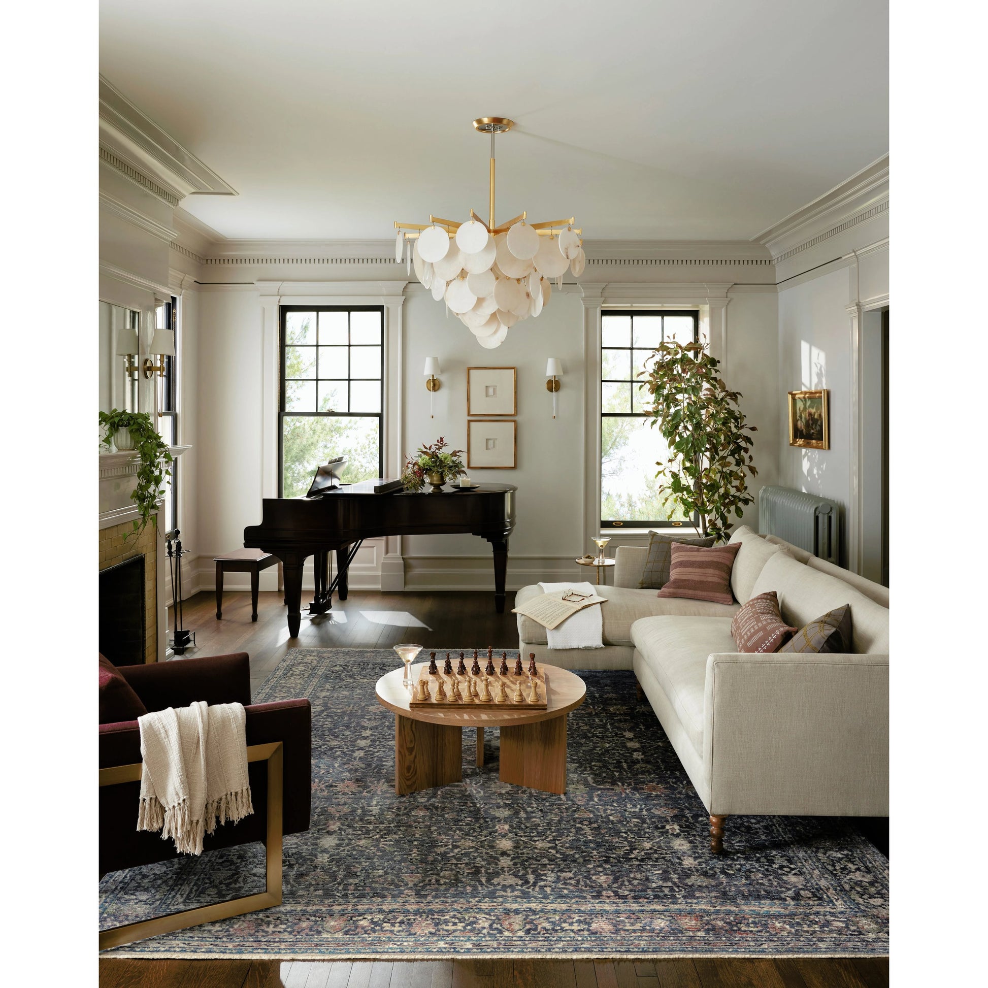 Bradbury BRU-01 Rug by Jean Stoffer x Loloi in midnight, multi. Made from 71% polypr