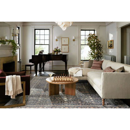 Bradbury BRU-01 Rug by Jean Stoffer x Loloi in midnight, multi. Made from 71% polypr