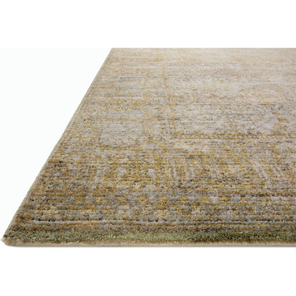 Bradbury BRU-02 Rug by Jean Stoffer x Loloi in dove, gold. Made from 88% polypropylene