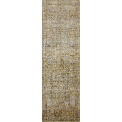 Bradbury BRU-02 Rug by Jean Stoffer x Loloi in dove, gold. Made from 88% polyp
