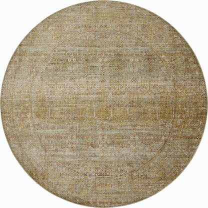 Bradbury BRU-02 Rug by Jean Stoffer x Loloi in dove, gold. Made from 88% polyp