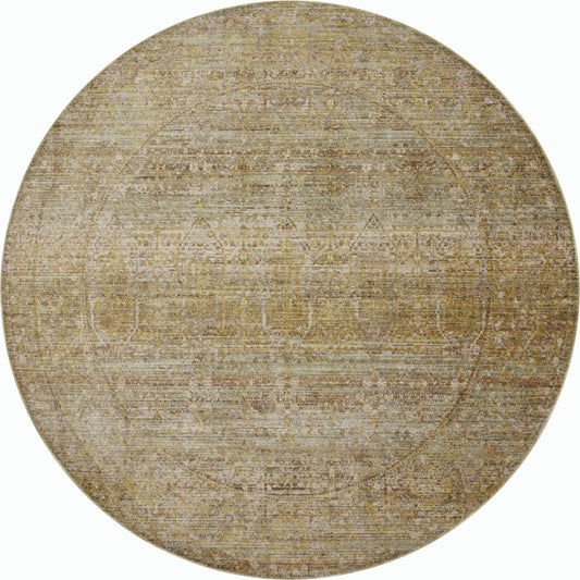 Bradbury BRU-02 Rug by Jean Stoffer x Loloi in dove, gold. Made from 88% polypropylene, 12% polyester pile in a unique style.