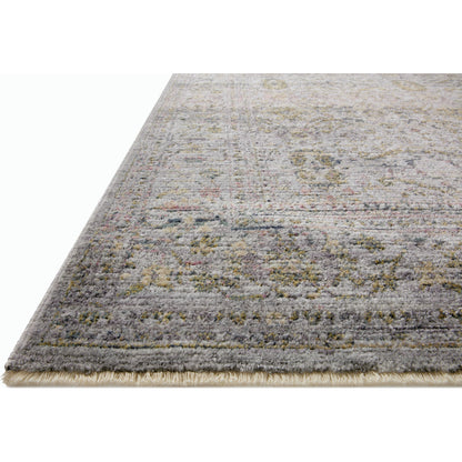 Bradbury BRU-04 Rug by Jean Stoffer x Loloi in grey, multi. Made from 68% polypropylene l 32% polyester pile