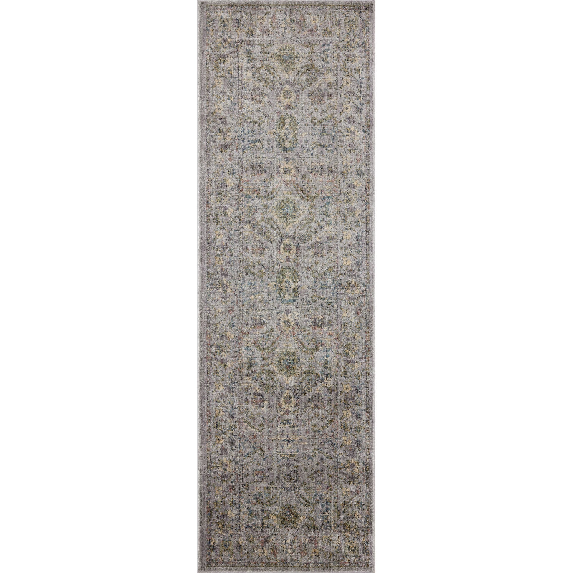 Bradbury BRU-04 Rug by Jean Stoffer x Loloi in grey, multi. Made from 68% polypropylene l 32% polyester pile in a unique style.