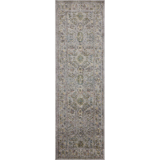 Bradbury BRU-04 Rug by Jean Stoffer x Loloi in grey, multi. Made from 68% polypropylene l 32% polyester pile in a unique style.