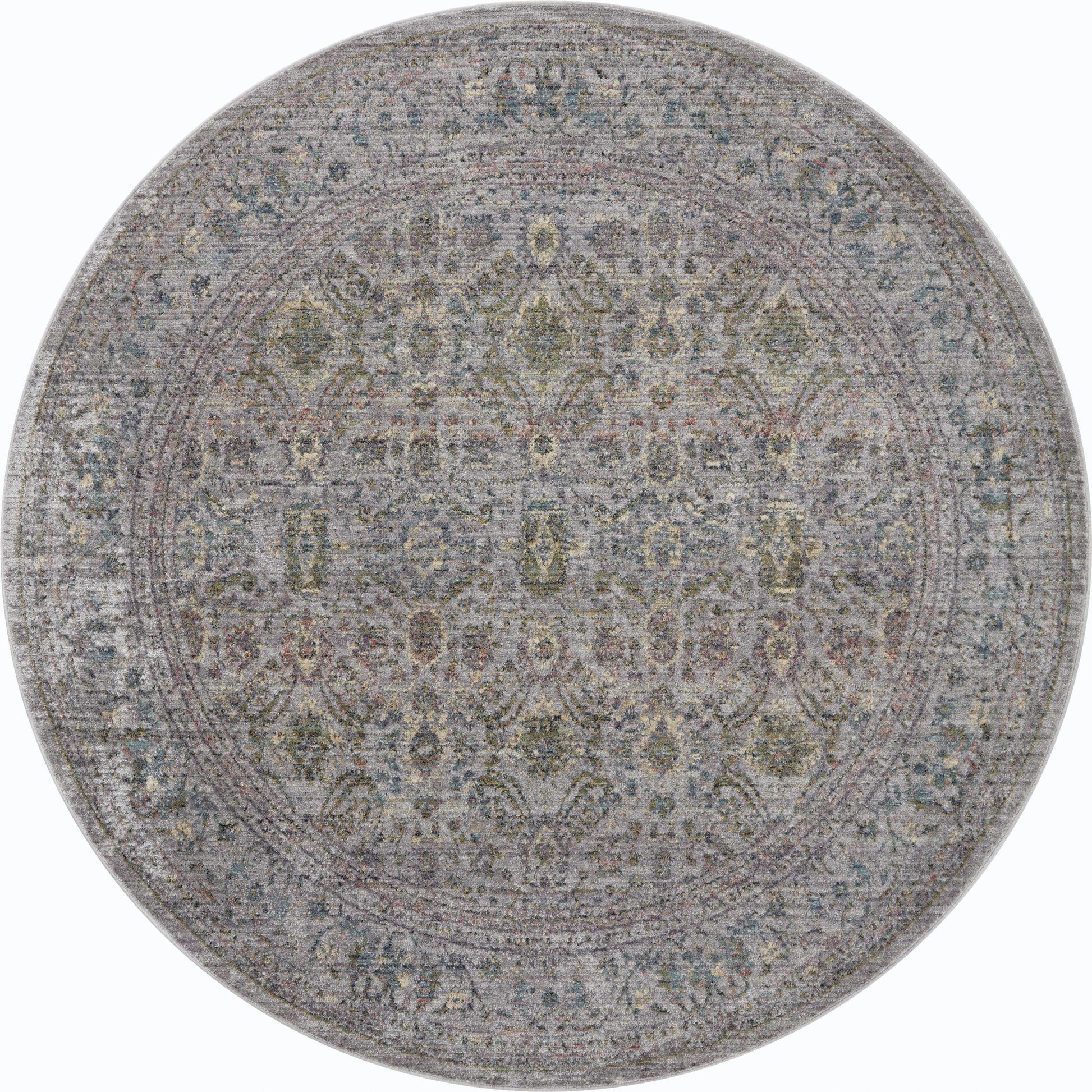 Bradbury BRU-04 Rug by Jean Stoffer x Loloi in grey, multi. Made from 68% polypropylene l 32% polyester pile in a unique style.
