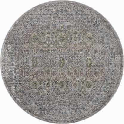 Bradbury BRU-04 Rug by Jean Stoffer x Loloi in grey, multi. Made from 68% polypropylene l 32% polyester pile in a unique style.