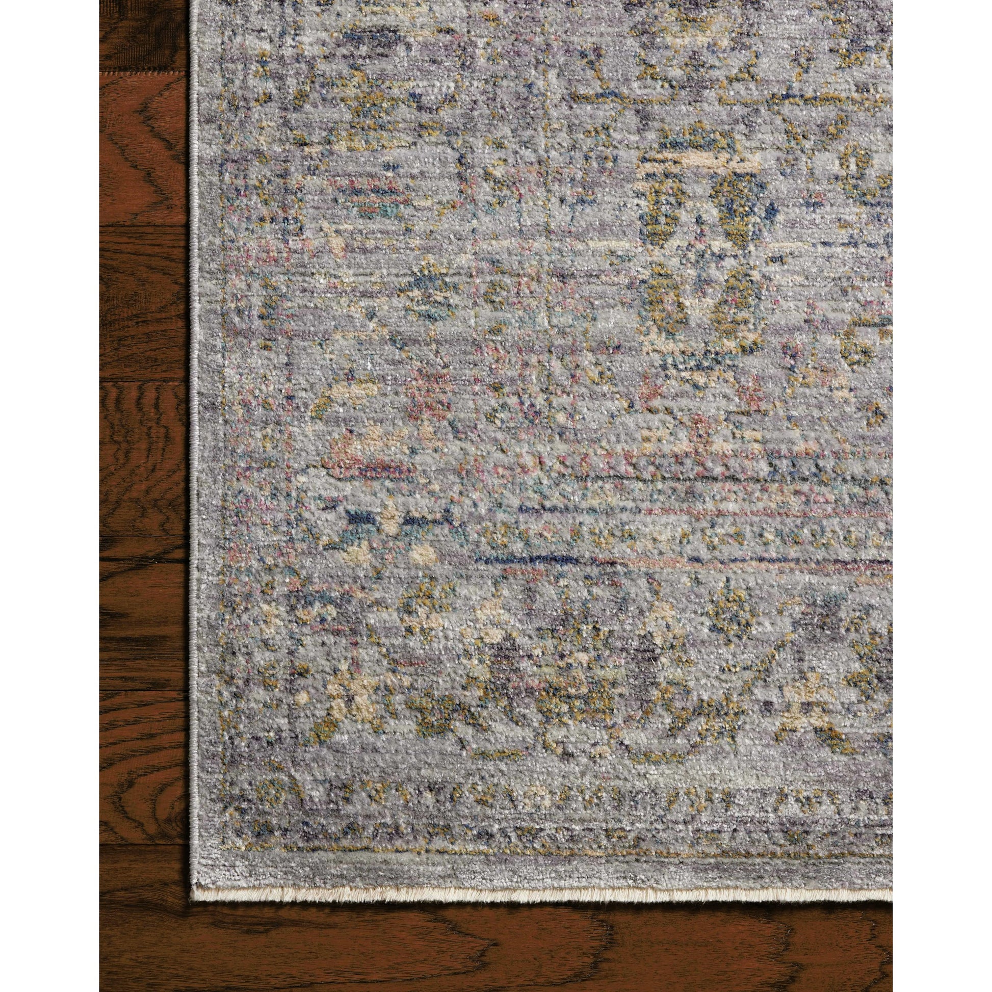 Bradbury BRU-04 Rug by Jean Stoffer x Loloi in grey, multi. Made from 68% polypropylene l 32% polyester pile