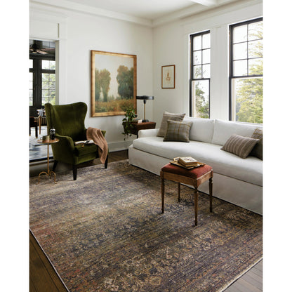 Bradbury BRU-05 Rug by Jean Stoffer x Loloi in ink, multi. Made from 86% polypropyle
