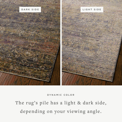 Bradbury BRU-05 Rug by Jean Stoffer x Loloi in ink, multi. Made from 86% polyp