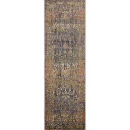 Bradbury BRU-05 Rug by Jean Stoffer x Loloi in ink, multi. Made from 86% polyp