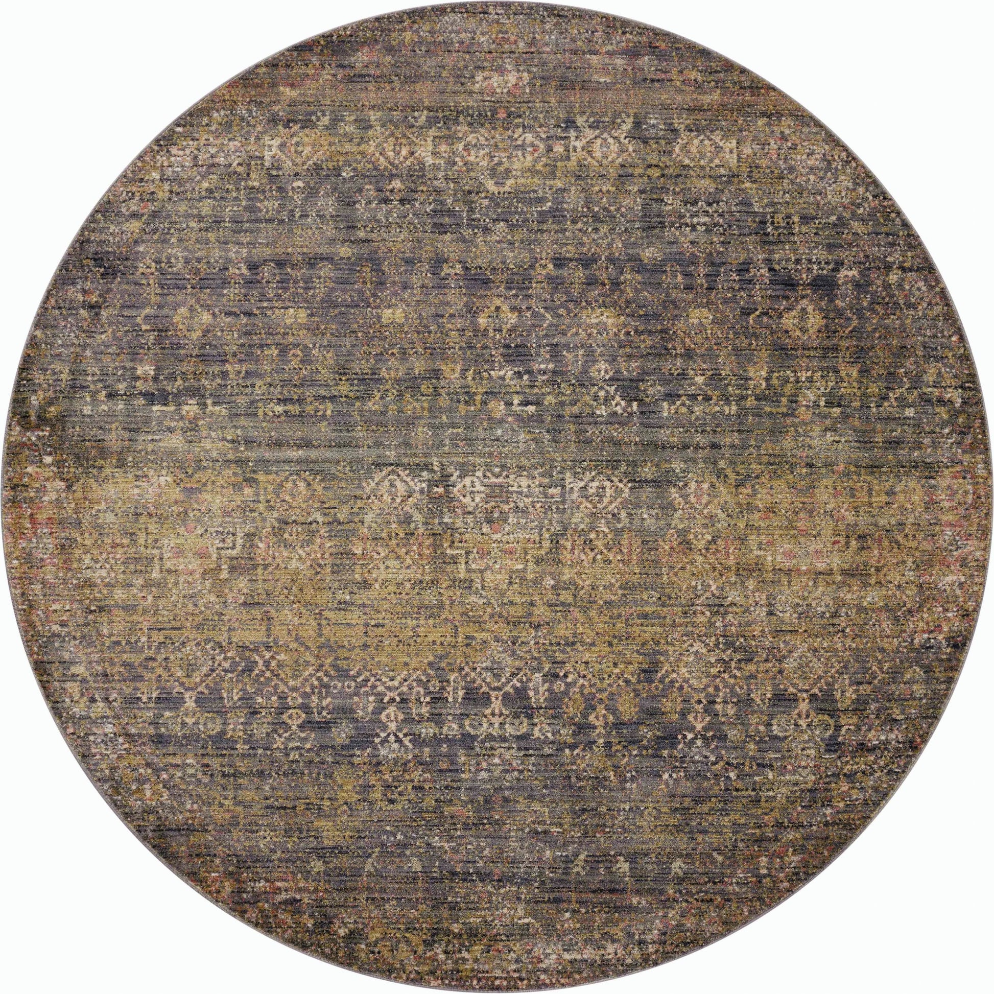 Bradbury BRU-05 Rug by Jean Stoffer x Loloi in ink, multi. Made from 86% polyp
