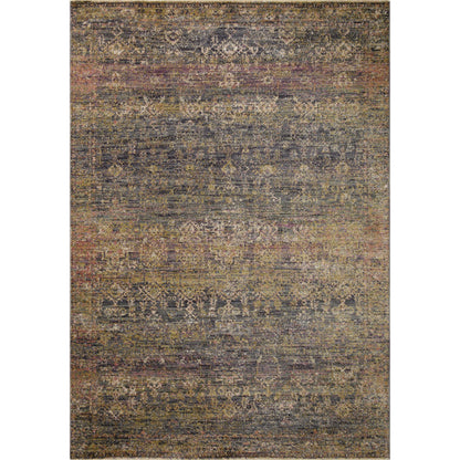 Bradbury BRU-05 Rug by Jean Stoffer x Loloi in ink, multi. Made from 86% polyprop