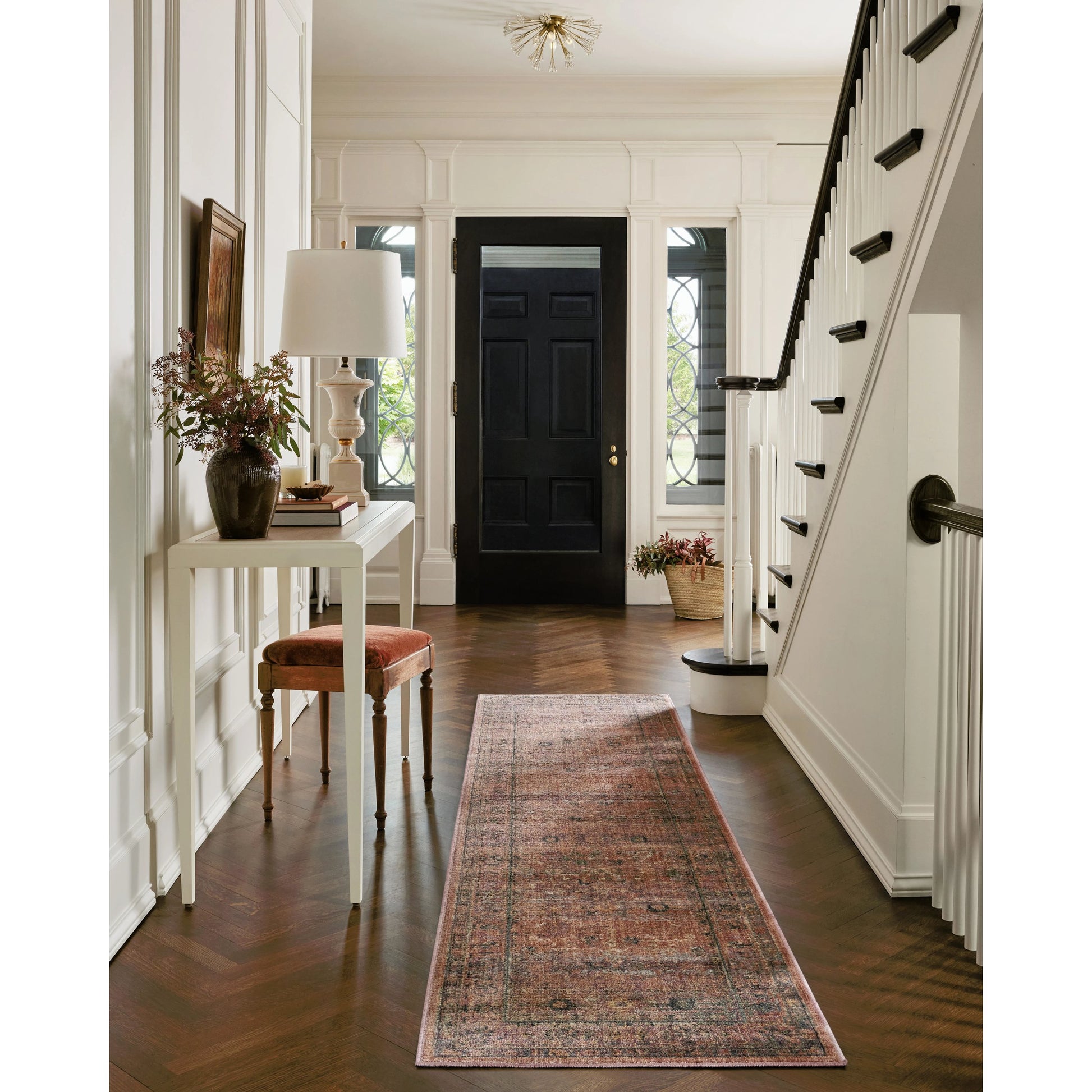 Bradbury BRU-06 Rug by Jean Stoffer x Loloi in sunset, multi. Made from 80% polyprop