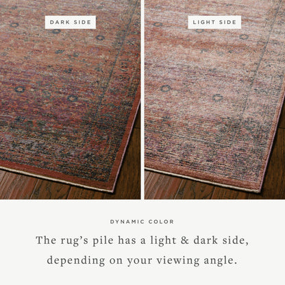 Bradbury BRU-06 Rug by Jean Stoffer x Loloi in sunset, multi. Made from 80% po