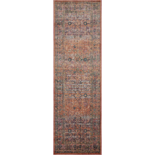 Bradbury BRU-06 Rug by Jean Stoffer x Loloi in sunset, multi. Made from 80% polypropylene, 20% polyester pile in a unique style.