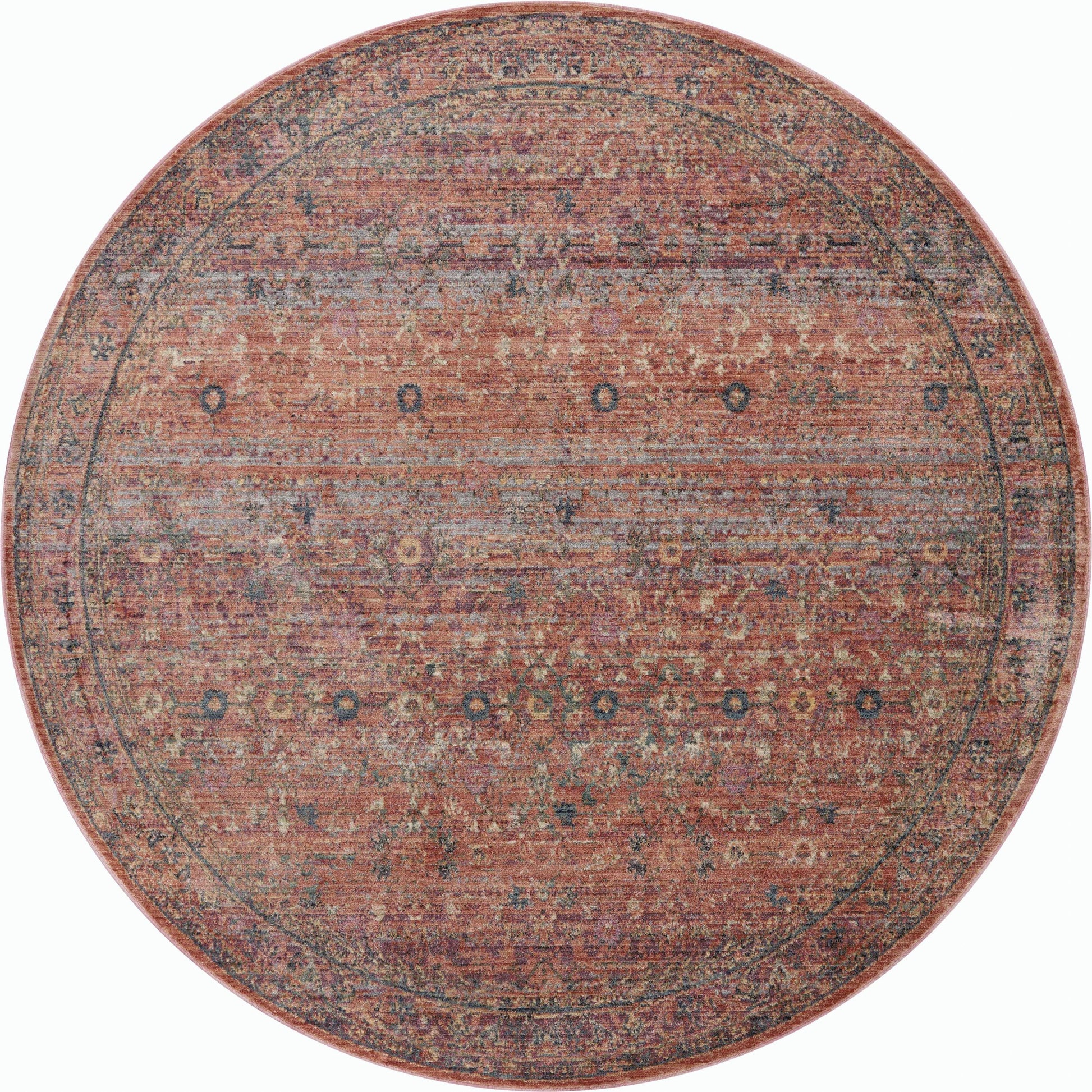 Bradbury BRU-06 Rug by Jean Stoffer x Loloi in sunset, multi. Made from 80% po