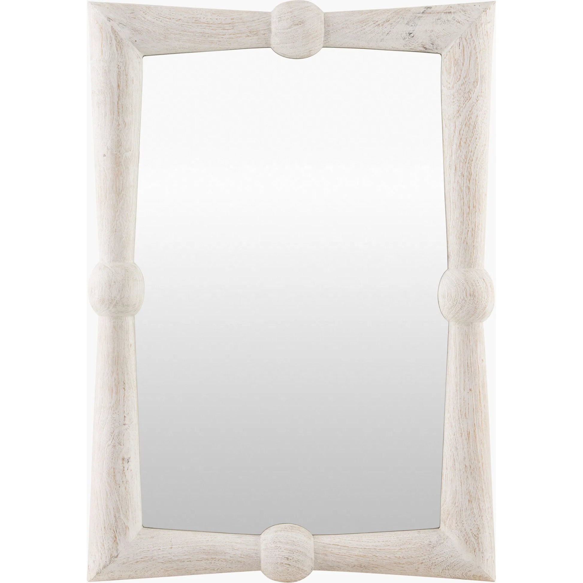 Branka Accent Mirror by Surya. Made from mango wood in a transitional style.