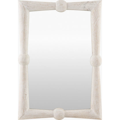 Branka Accent Mirror by Surya. Made from mango wood in a transitional style.