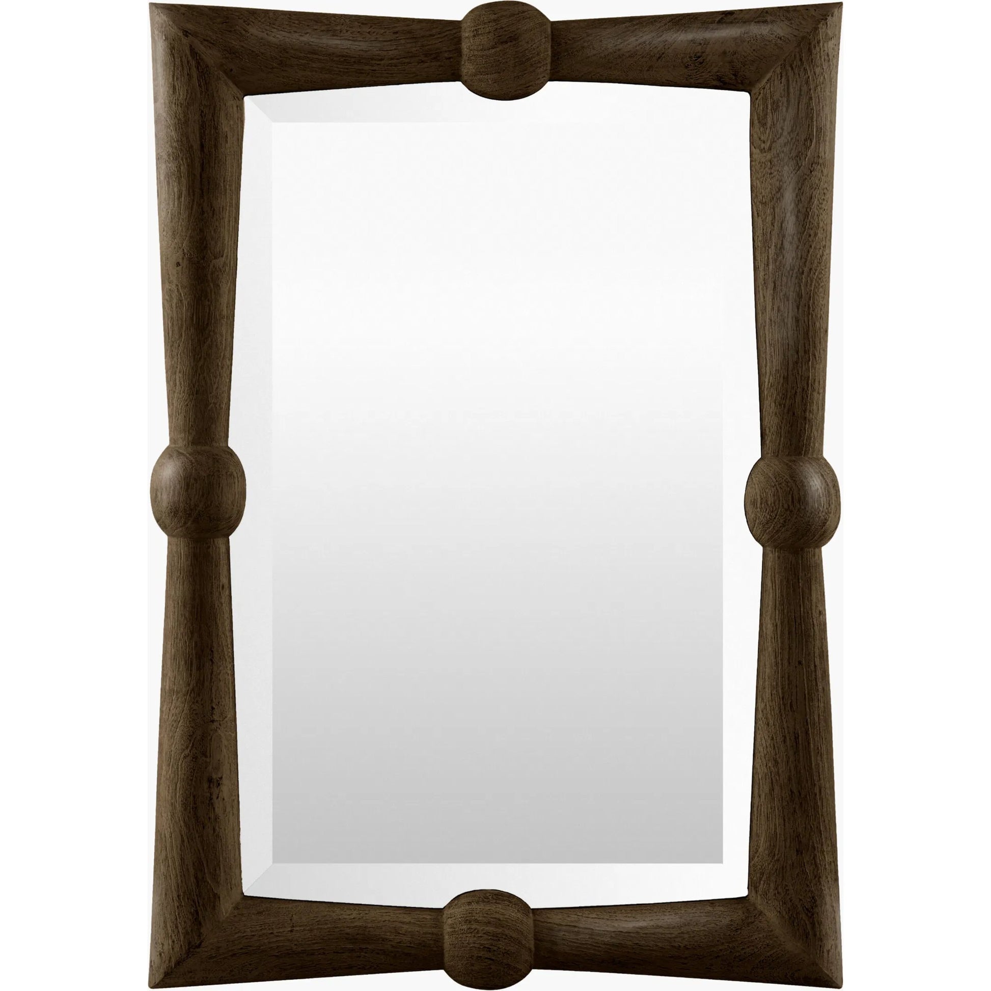 Branka Accent Mirror by Surya. Made from mango wood in a transitional style.