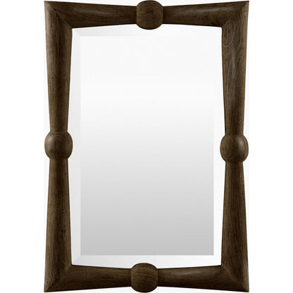 Branka Accent Mirror by Surya. Made from mango wood in a transitional style.