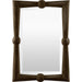 Branka Accent Mirror by Surya. Made from mango wood in a transitional style.