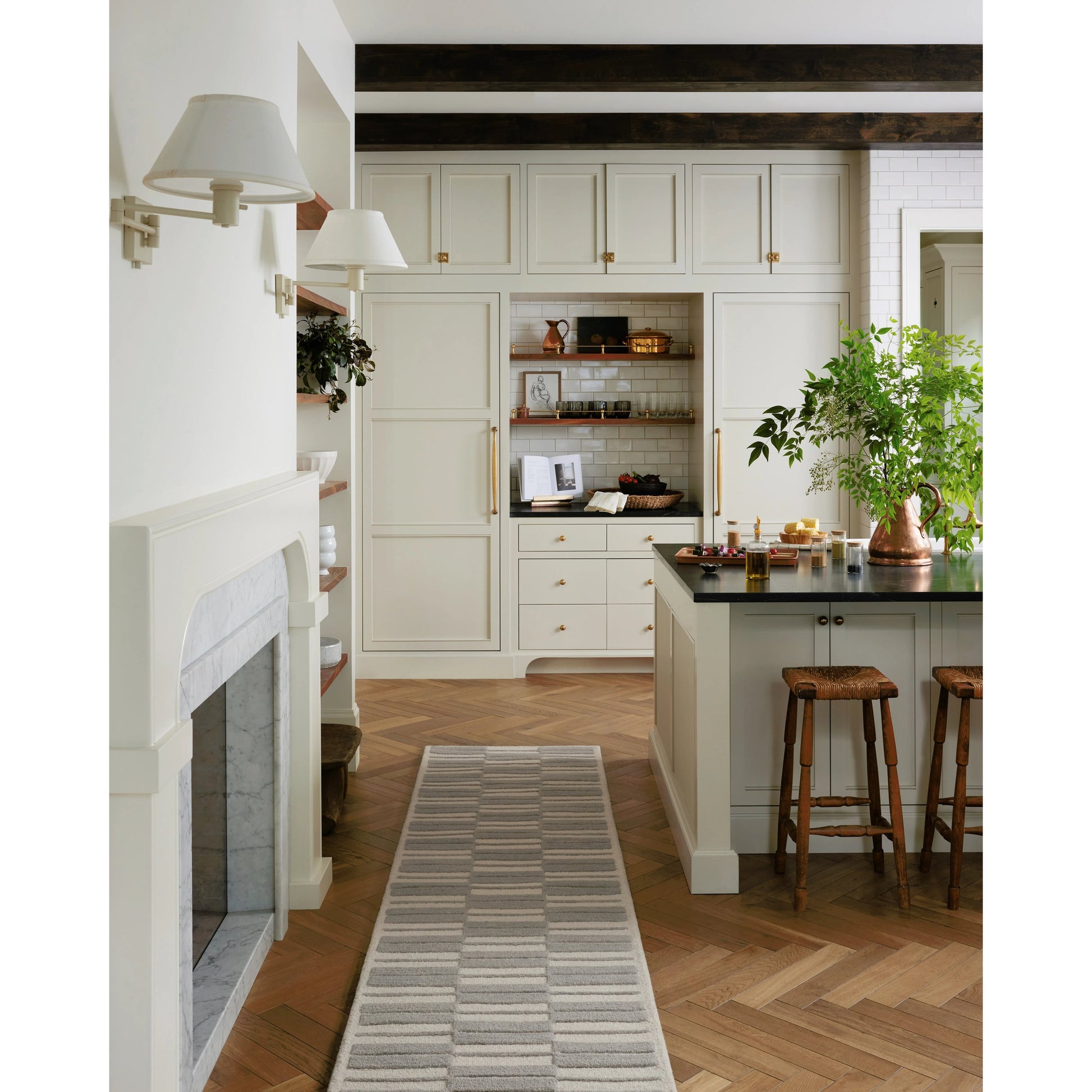Bradley BRL-03 Rug by Chris Loves Julia x Loloi in ivory, grey. Made from 100% wool in a unique style.