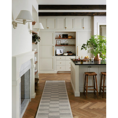 Bradley BRL-03 Rug by Chris Loves Julia x Loloi in ivory, grey. Made from 100% wool in a unique style.