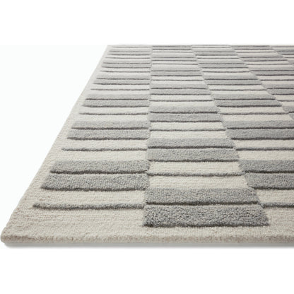 Bradley BRL-03 Rug by Chris Loves Julia x Loloi in ivory, grey. Made from 100% wool in a unique style.