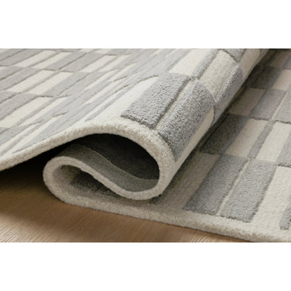 Bradley BRL-03 Rug by Chris Loves Julia x Loloi in ivory, grey. Made from 100% wool in a unique style.