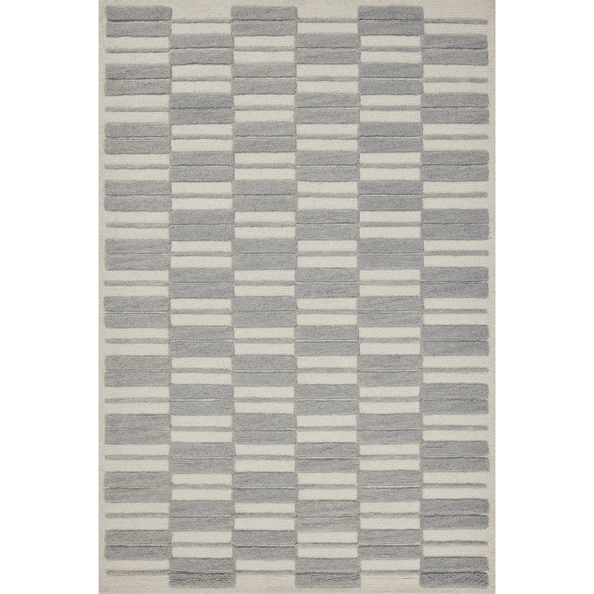 Bradley BRL-03 Rug by Chris Loves Julia x Loloi in ivory, grey. Made from 100% wool in a unique style.