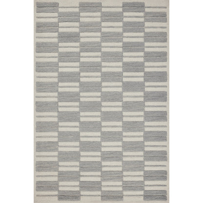 Bradley BRL-03 Rug by Chris Loves Julia x Loloi in ivory, grey. Made from 100% wool in a unique style.