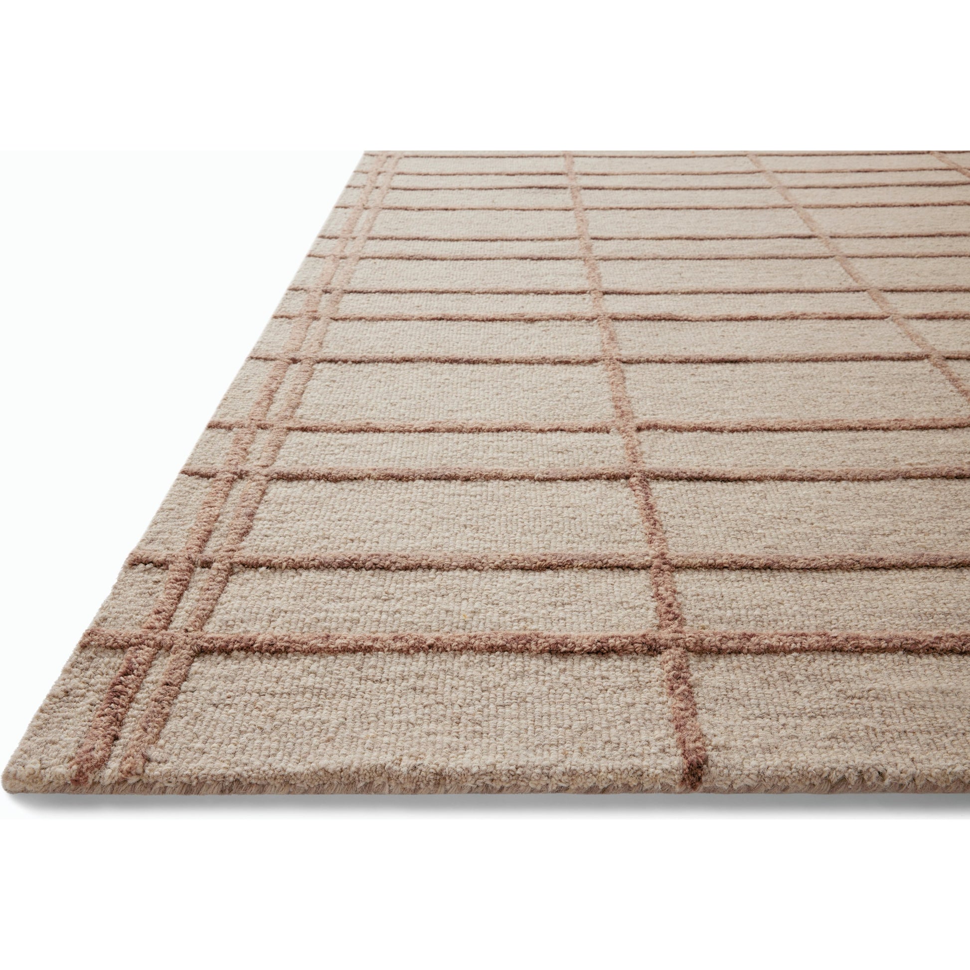 Bradley BRL-04 Rug by Chris Loves Julia x Loloi in rose, blush. Made from 100% wool in a unique style.